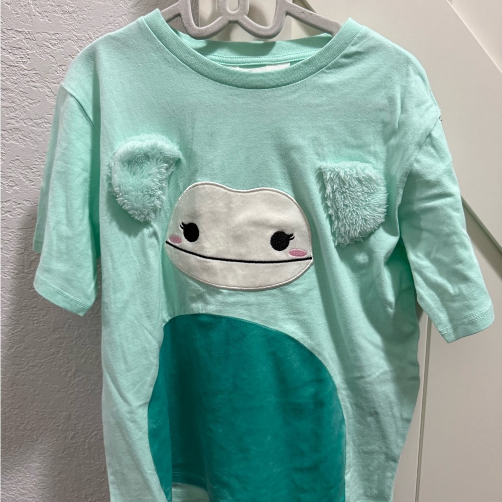 H&M Mint Green Frog Face T-Shirt